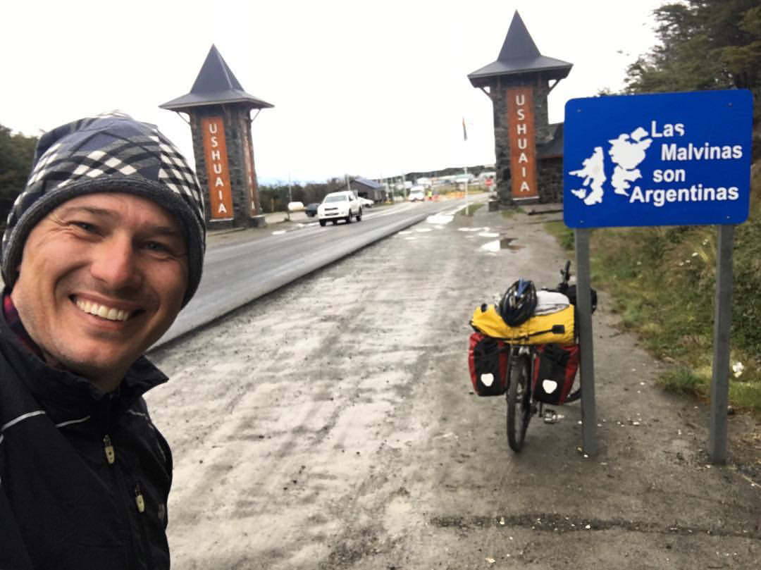 Chegando a Ushuaia.
