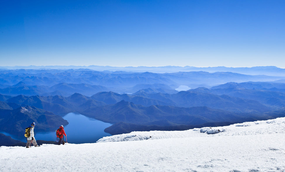 No cume do Lan�n, mirando o Norte, por��o Argentina