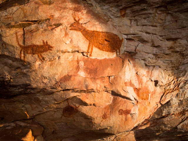 Pinturas rupestres em Cocais datam de 6 mil a 10 mil anos atrás.. Foto: Daniel Ramalho / Miramundos