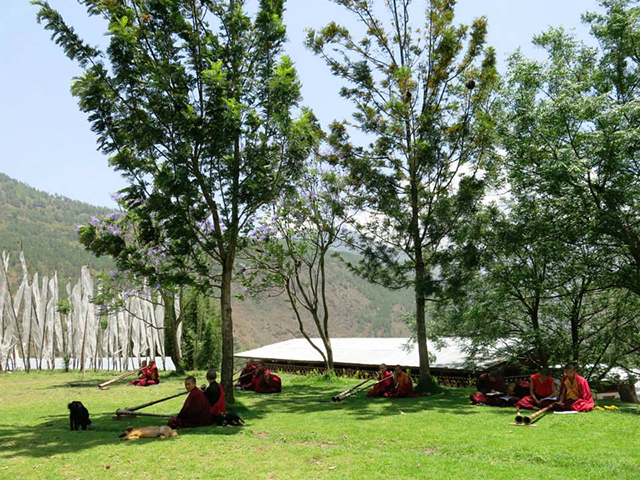 O teplo da fertilidade em Punakha.. Foto: Karina e Pablo