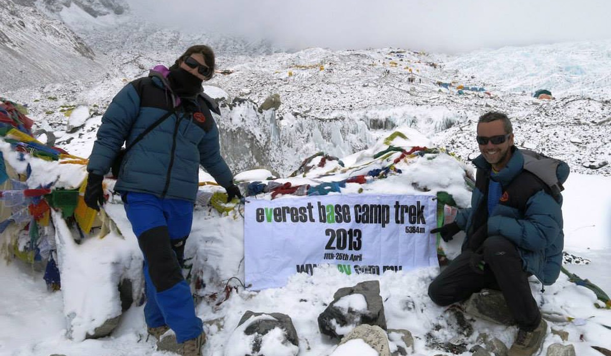 Chegada ao Campo Base do Everest