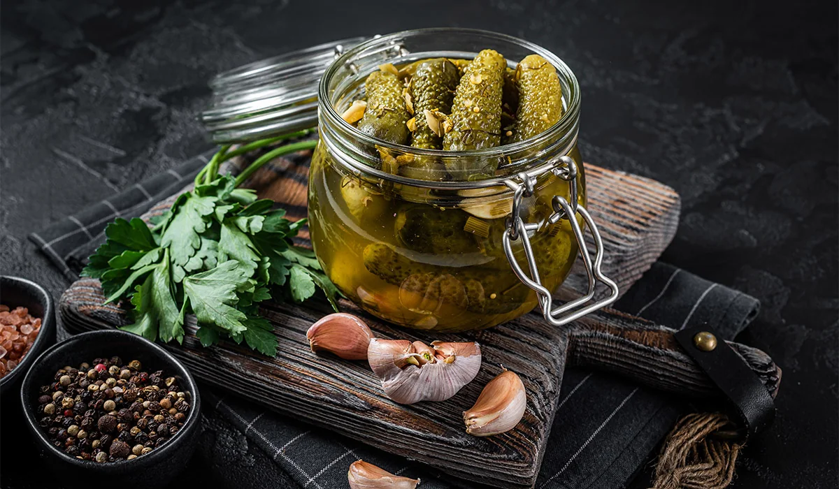 Picles de pepino agridoce