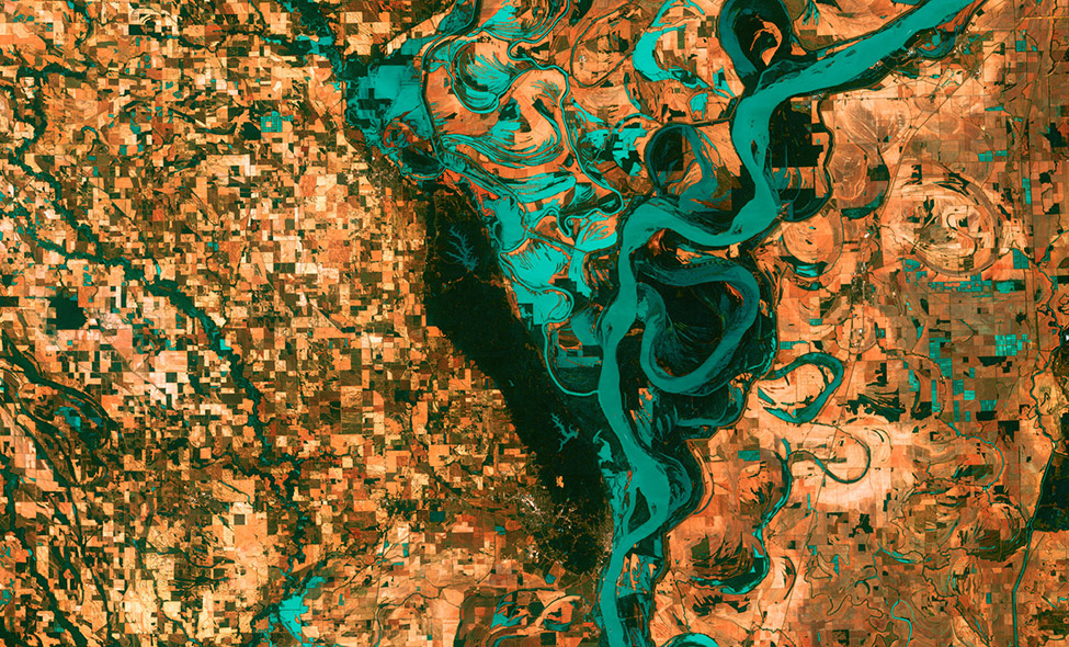 Foto: Landsat 7, em 25/5/2003